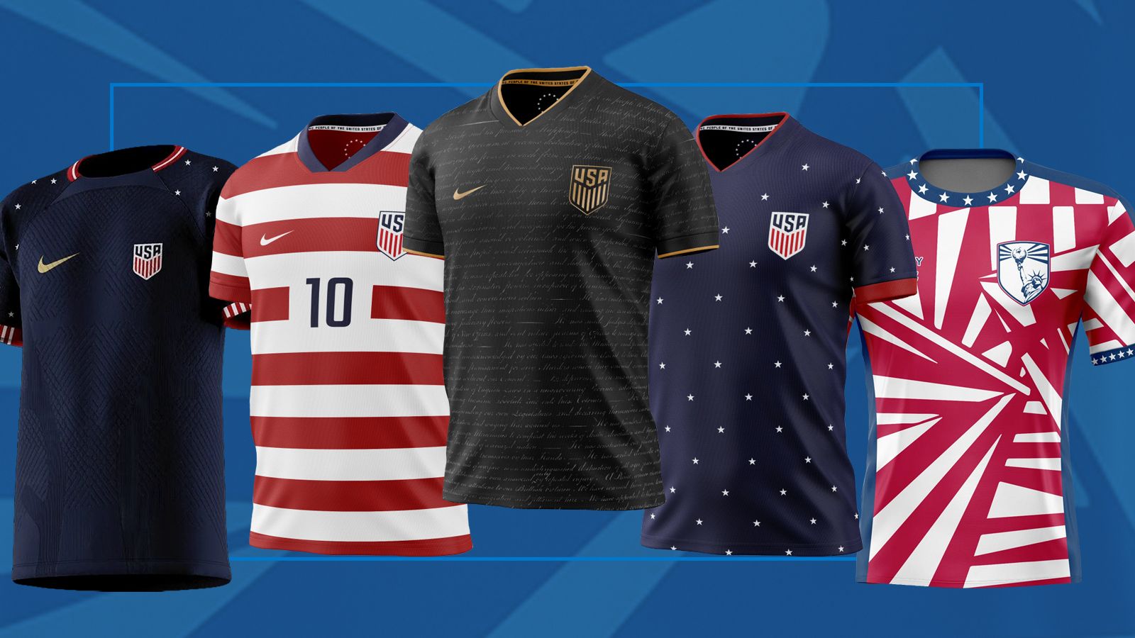 We're not gonna take it: Designers and jersey companies go online to offer  fans a new way to rep the U.S. in the upcoming World Cup